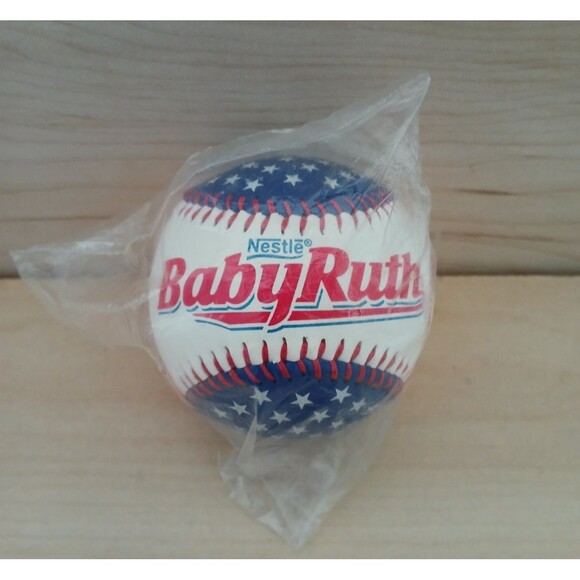 Nestle Other - Nestle Baby Ruth Hard Baseball Red White Blue Stars Collectors Gift Idea